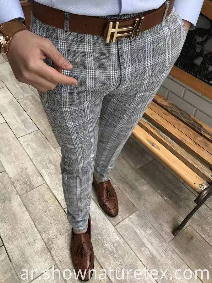 Cotton Grey and Beige Checks